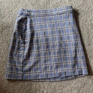 Blue Plaid Hollister Mini Skirt